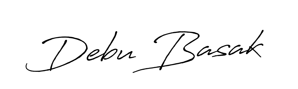 if you are searching for the best signature style for your name Debu Basak. so please give up your signature search. here we have designed multiple signature styles  using Antro_Vectra_Bolder. Debu Basak signature style 7 images and pictures png