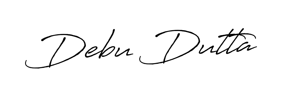 Antro_Vectra_Bolder is a professional signature style that is perfect for those who want to add a touch of class to their signature. It is also a great choice for those who want to make their signature more unique. Get Debu Dutta name to fancy signature for free. Debu Dutta signature style 7 images and pictures png