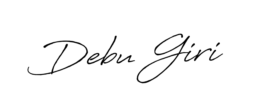 Also You can easily find your signature by using the search form. We will create Debu Giri name handwritten signature images for you free of cost using Antro_Vectra_Bolder sign style. Debu Giri signature style 7 images and pictures png