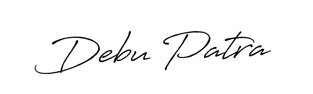 Also we have Debu Patra name is the best signature style. Create professional handwritten signature collection using Antro_Vectra_Bolder autograph style. Debu Patra signature style 7 images and pictures png