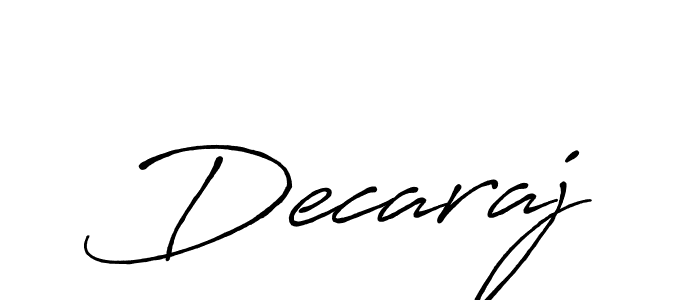It looks lik you need a new signature style for name Decaraj. Design unique handwritten (Antro_Vectra_Bolder) signature with our free signature maker in just a few clicks. Decaraj signature style 7 images and pictures png