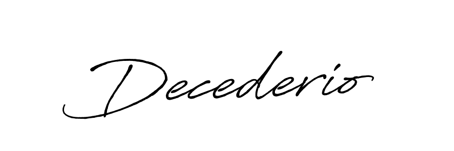 Also You can easily find your signature by using the search form. We will create Decederio name handwritten signature images for you free of cost using Antro_Vectra_Bolder sign style. Decederio signature style 7 images and pictures png