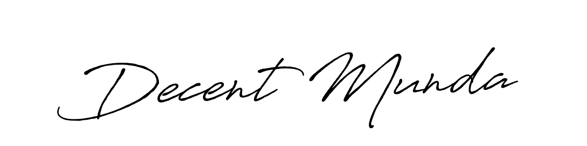 You can use this online signature creator to create a handwritten signature for the name Decent Munda. This is the best online autograph maker. Decent Munda signature style 7 images and pictures png