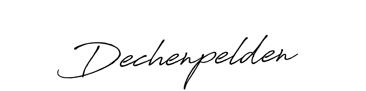 Dechenpelden stylish signature style. Best Handwritten Sign (Antro_Vectra_Bolder) for my name. Handwritten Signature Collection Ideas for my name Dechenpelden. Dechenpelden signature style 7 images and pictures png