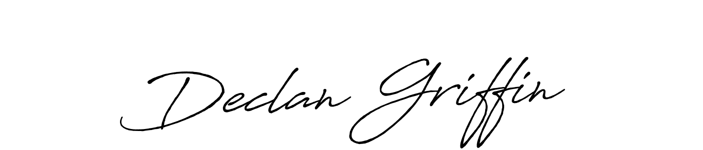 Declan Griffin stylish signature style. Best Handwritten Sign (Antro_Vectra_Bolder) for my name. Handwritten Signature Collection Ideas for my name Declan Griffin. Declan Griffin signature style 7 images and pictures png