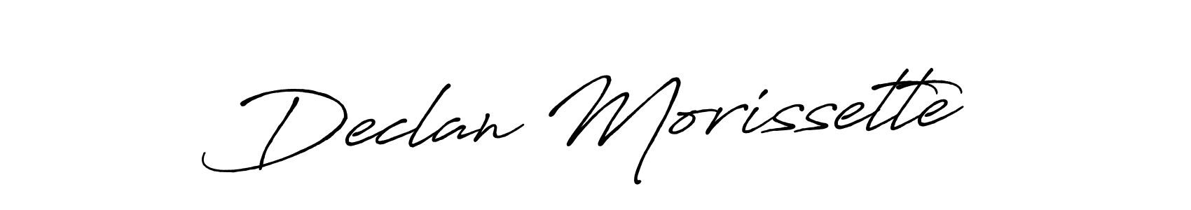 Declan Morissette stylish signature style. Best Handwritten Sign (Antro_Vectra_Bolder) for my name. Handwritten Signature Collection Ideas for my name Declan Morissette. Declan Morissette signature style 7 images and pictures png