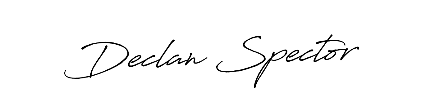 Create a beautiful signature design for name Declan Spector. With this signature (Antro_Vectra_Bolder) fonts, you can make a handwritten signature for free. Declan Spector signature style 7 images and pictures png