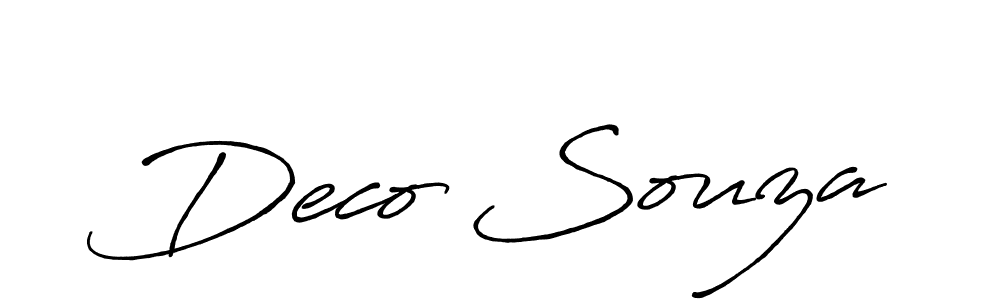 This is the best signature style for the Deco Souza name. Also you like these signature font (Antro_Vectra_Bolder). Mix name signature. Deco Souza signature style 7 images and pictures png