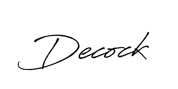 Also You can easily find your signature by using the search form. We will create Decock name handwritten signature images for you free of cost using Antro_Vectra_Bolder sign style. Decock signature style 7 images and pictures png