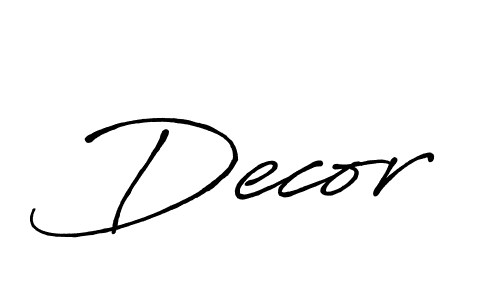 Decor stylish signature style. Best Handwritten Sign (Antro_Vectra_Bolder) for my name. Handwritten Signature Collection Ideas for my name Decor. Decor signature style 7 images and pictures png