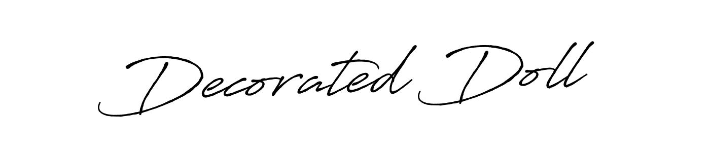 Also You can easily find your signature by using the search form. We will create Decorated Doll name handwritten signature images for you free of cost using Antro_Vectra_Bolder sign style. Decorated Doll signature style 7 images and pictures png