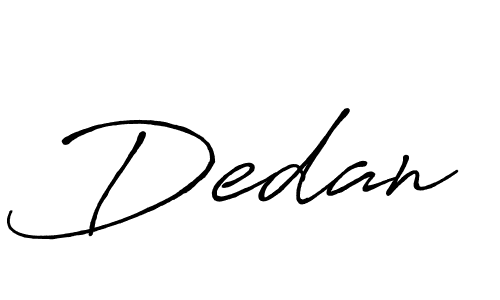 Make a beautiful signature design for name Dedan. With this signature (Antro_Vectra_Bolder) style, you can create a handwritten signature for free. Dedan signature style 7 images and pictures png