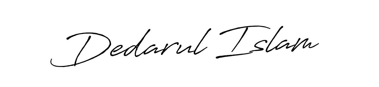 Also we have Dedarul Islam name is the best signature style. Create professional handwritten signature collection using Antro_Vectra_Bolder autograph style. Dedarul Islam signature style 7 images and pictures png