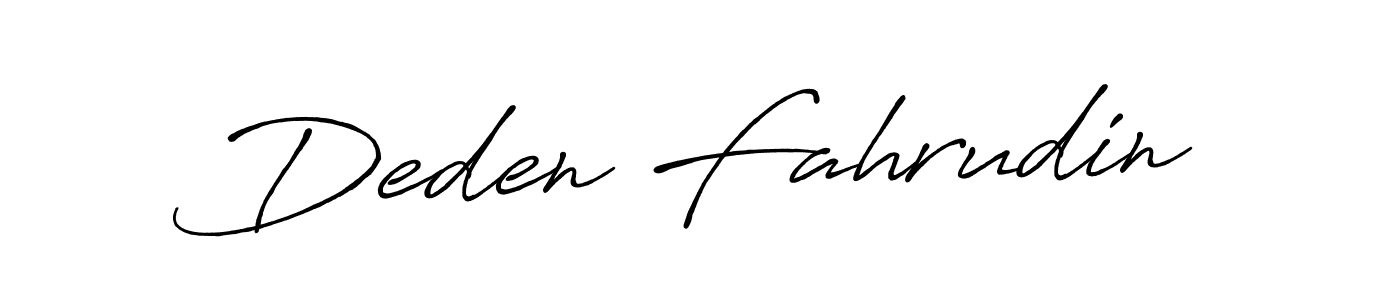 It looks lik you need a new signature style for name Deden Fahrudin. Design unique handwritten (Antro_Vectra_Bolder) signature with our free signature maker in just a few clicks. Deden Fahrudin signature style 7 images and pictures png