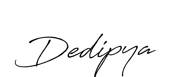 How to make Dedipya name signature. Use Antro_Vectra_Bolder style for creating short signs online. This is the latest handwritten sign. Dedipya signature style 7 images and pictures png