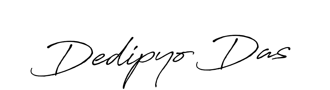 Make a beautiful signature design for name Dedipyo Das. With this signature (Antro_Vectra_Bolder) style, you can create a handwritten signature for free. Dedipyo Das signature style 7 images and pictures png