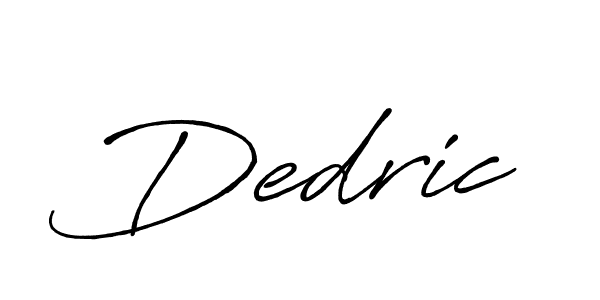Make a beautiful signature design for name Dedric. With this signature (Antro_Vectra_Bolder) style, you can create a handwritten signature for free. Dedric signature style 7 images and pictures png