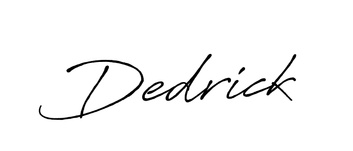 It looks lik you need a new signature style for name Dedrick. Design unique handwritten (Antro_Vectra_Bolder) signature with our free signature maker in just a few clicks. Dedrick signature style 7 images and pictures png