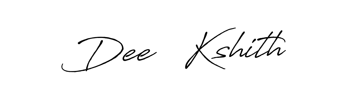 The best way (Antro_Vectra_Bolder) to make a short signature is to pick only two or three words in your name. The name Dee   Kshith include a total of six letters. For converting this name. Dee   Kshith signature style 7 images and pictures png