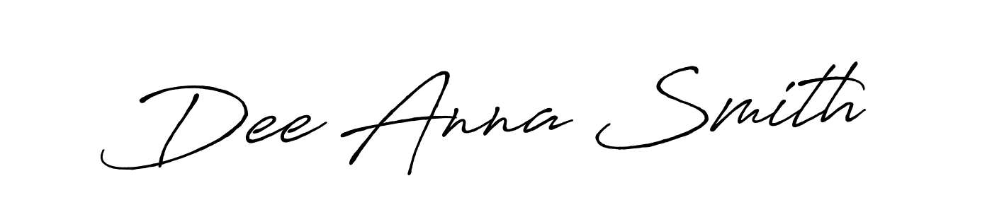 How to make Dee Anna Smith name signature. Use Antro_Vectra_Bolder style for creating short signs online. This is the latest handwritten sign. Dee Anna Smith signature style 7 images and pictures png