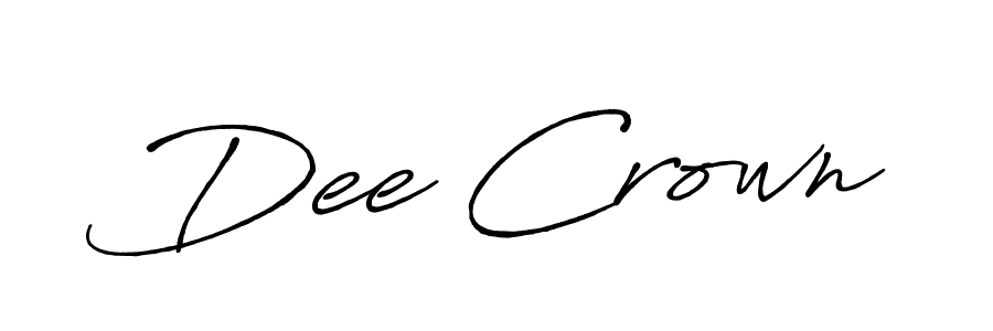 Use a signature maker to create a handwritten signature online. With this signature software, you can design (Antro_Vectra_Bolder) your own signature for name Dee Crown. Dee Crown signature style 7 images and pictures png