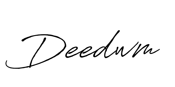 Make a beautiful signature design for name Deedwm. With this signature (Antro_Vectra_Bolder) style, you can create a handwritten signature for free. Deedwm signature style 7 images and pictures png