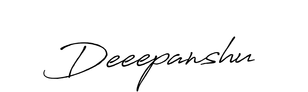 The best way (Antro_Vectra_Bolder) to make a short signature is to pick only two or three words in your name. The name Deeepanshu include a total of six letters. For converting this name. Deeepanshu signature style 7 images and pictures png
