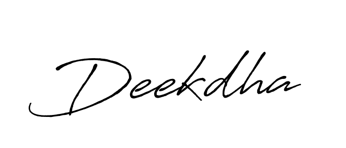 Once you've used our free online signature maker to create your best signature Antro_Vectra_Bolder style, it's time to enjoy all of the benefits that Deekdha name signing documents. Deekdha signature style 7 images and pictures png