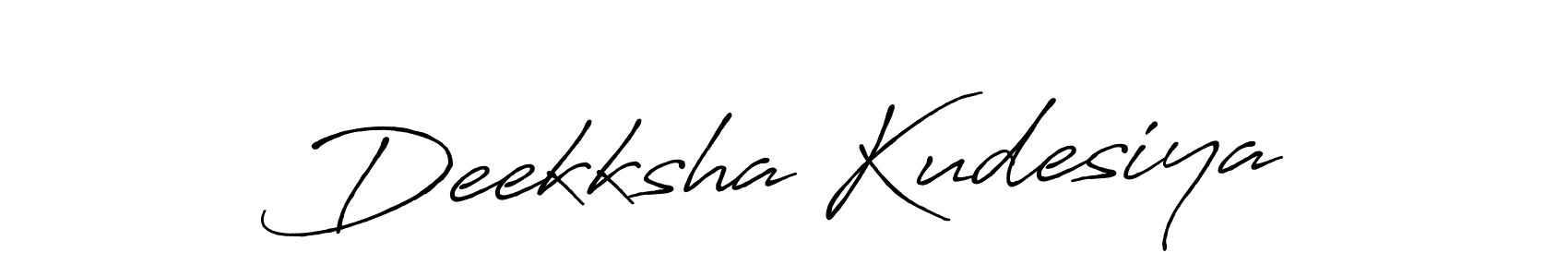 Antro_Vectra_Bolder is a professional signature style that is perfect for those who want to add a touch of class to their signature. It is also a great choice for those who want to make their signature more unique. Get Deekksha Kudesiya name to fancy signature for free. Deekksha Kudesiya signature style 7 images and pictures png