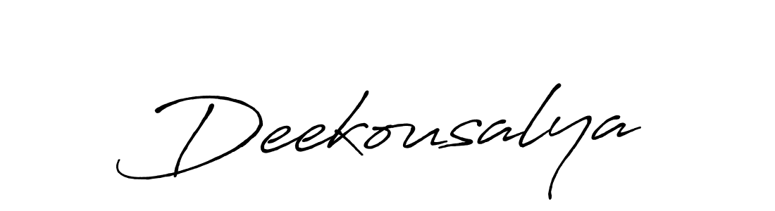 Also we have Deekousalya name is the best signature style. Create professional handwritten signature collection using Antro_Vectra_Bolder autograph style. Deekousalya signature style 7 images and pictures png