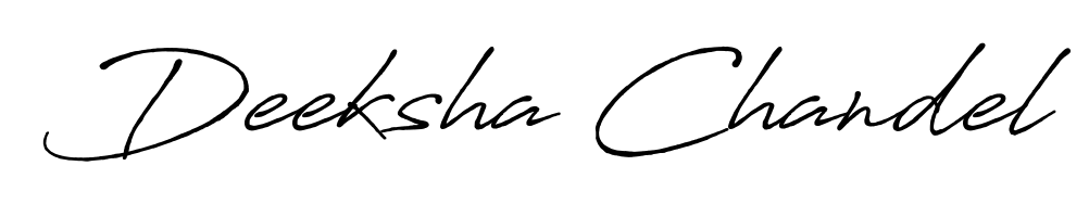 Also You can easily find your signature by using the search form. We will create Deeksha Chandel name handwritten signature images for you free of cost using Antro_Vectra_Bolder sign style. Deeksha Chandel signature style 7 images and pictures png