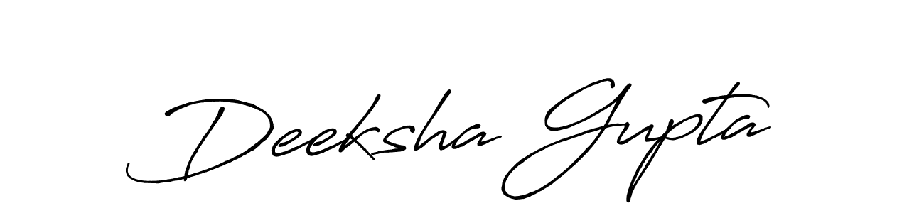 Use a signature maker to create a handwritten signature online. With this signature software, you can design (Antro_Vectra_Bolder) your own signature for name Deeksha Gupta. Deeksha Gupta signature style 7 images and pictures png