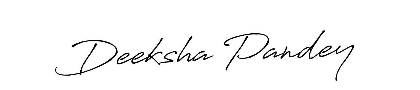 Design your own signature with our free online signature maker. With this signature software, you can create a handwritten (Antro_Vectra_Bolder) signature for name Deeksha Pandey. Deeksha Pandey signature style 7 images and pictures png