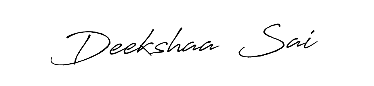 Make a short Deekshaa  Sai signature style. Manage your documents anywhere anytime using Antro_Vectra_Bolder. Create and add eSignatures, submit forms, share and send files easily. Deekshaa  Sai signature style 7 images and pictures png