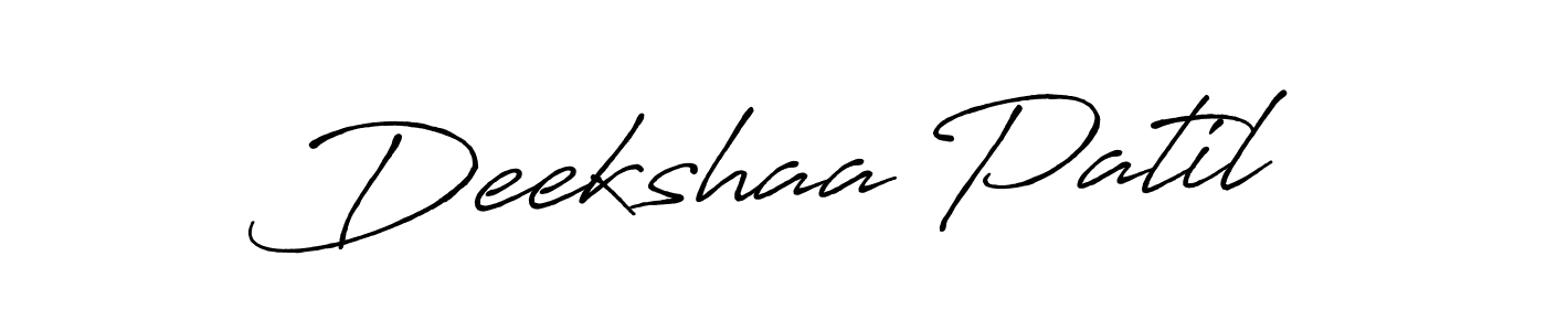 Antro_Vectra_Bolder is a professional signature style that is perfect for those who want to add a touch of class to their signature. It is also a great choice for those who want to make their signature more unique. Get Deekshaa Patil name to fancy signature for free. Deekshaa Patil signature style 7 images and pictures png