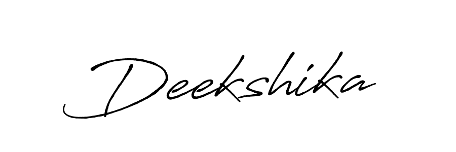 How to make Deekshika signature? Antro_Vectra_Bolder is a professional autograph style. Create handwritten signature for Deekshika name. Deekshika signature style 7 images and pictures png