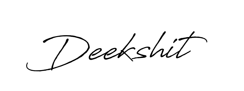 Create a beautiful signature design for name Deekshit. With this signature (Antro_Vectra_Bolder) fonts, you can make a handwritten signature for free. Deekshit signature style 7 images and pictures png
