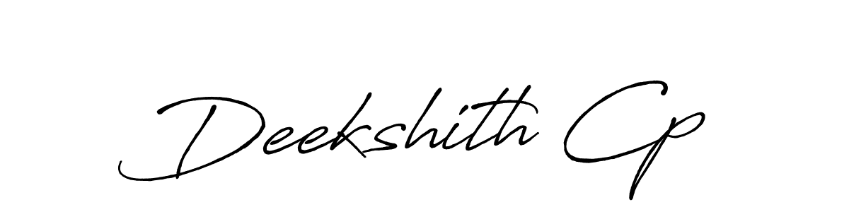 if you are searching for the best signature style for your name Deekshith Cp. so please give up your signature search. here we have designed multiple signature styles  using Antro_Vectra_Bolder. Deekshith Cp signature style 7 images and pictures png