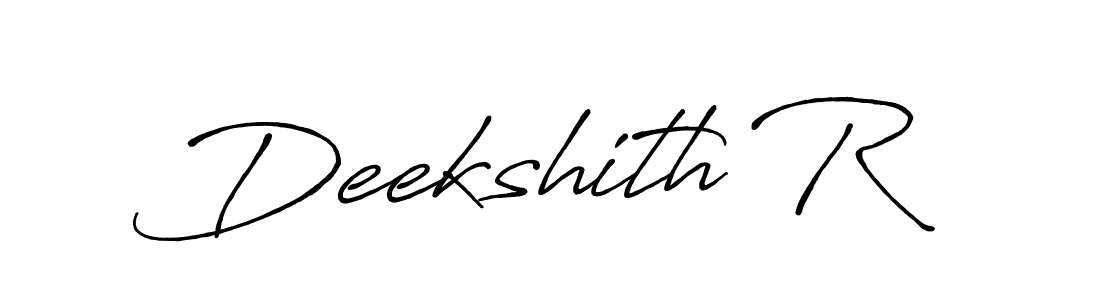 Also we have Deekshith R name is the best signature style. Create professional handwritten signature collection using Antro_Vectra_Bolder autograph style. Deekshith R signature style 7 images and pictures png