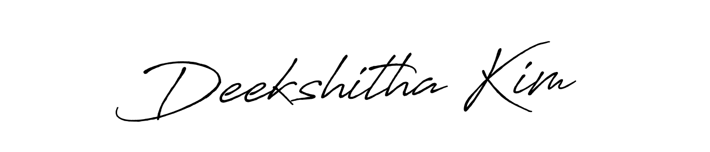 Similarly Antro_Vectra_Bolder is the best handwritten signature design. Signature creator online .You can use it as an online autograph creator for name Deekshitha Kim. Deekshitha Kim signature style 7 images and pictures png