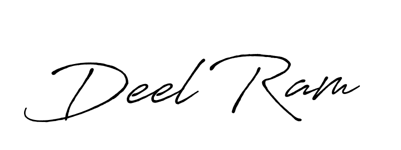 How to make Deel Ram name signature. Use Antro_Vectra_Bolder style for creating short signs online. This is the latest handwritten sign. Deel Ram signature style 7 images and pictures png