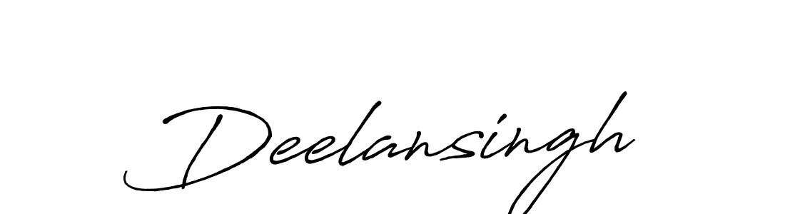 How to make Deelansingh name signature. Use Antro_Vectra_Bolder style for creating short signs online. This is the latest handwritten sign. Deelansingh signature style 7 images and pictures png