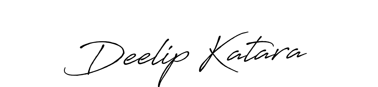 How to make Deelip Katara name signature. Use Antro_Vectra_Bolder style for creating short signs online. This is the latest handwritten sign. Deelip Katara signature style 7 images and pictures png