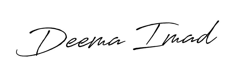 Also You can easily find your signature by using the search form. We will create Deema Imad name handwritten signature images for you free of cost using Antro_Vectra_Bolder sign style. Deema Imad signature style 7 images and pictures png