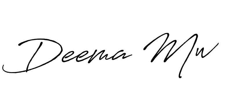 Also You can easily find your signature by using the search form. We will create Deema Mw name handwritten signature images for you free of cost using Antro_Vectra_Bolder sign style. Deema Mw signature style 7 images and pictures png