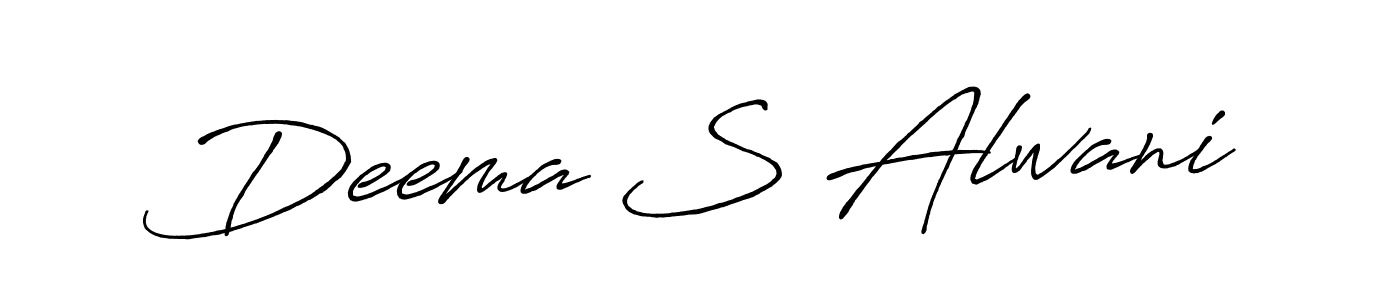 Make a short Deema S Alwani signature style. Manage your documents anywhere anytime using Antro_Vectra_Bolder. Create and add eSignatures, submit forms, share and send files easily. Deema S Alwani signature style 7 images and pictures png
