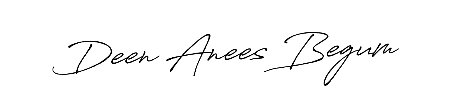 Make a short Deen Anees Begum signature style. Manage your documents anywhere anytime using Antro_Vectra_Bolder. Create and add eSignatures, submit forms, share and send files easily. Deen Anees Begum signature style 7 images and pictures png