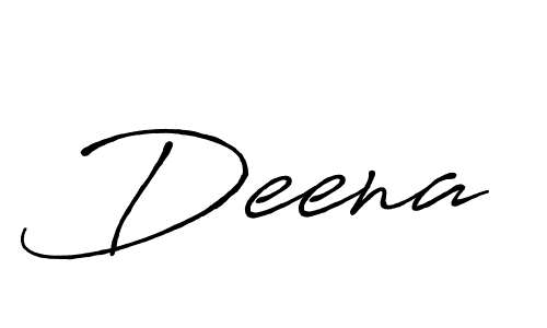 Deena stylish signature style. Best Handwritten Sign (Antro_Vectra_Bolder) for my name. Handwritten Signature Collection Ideas for my name Deena. Deena signature style 7 images and pictures png