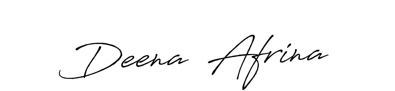 How to make Deena  Afrina signature? Antro_Vectra_Bolder is a professional autograph style. Create handwritten signature for Deena  Afrina name. Deena  Afrina signature style 7 images and pictures png