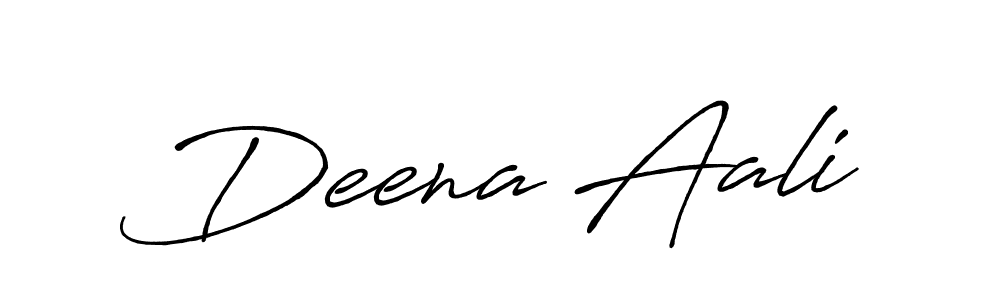 Make a beautiful signature design for name Deena Aali. With this signature (Antro_Vectra_Bolder) style, you can create a handwritten signature for free. Deena Aali signature style 7 images and pictures png